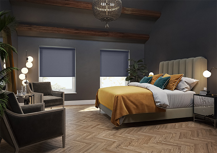 Roma, Night Blue - Twist&Fit Roller Blind - Image 7